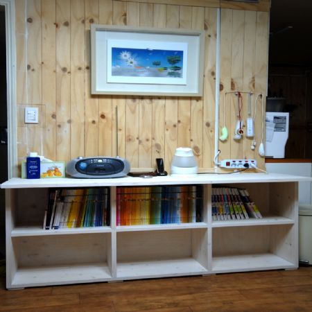 24mm 스프러스(북미산)로 만든 2단 책장