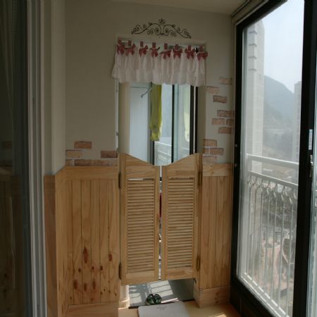 4.8mm미송패널판을 사용한 발코니 벽체 작업