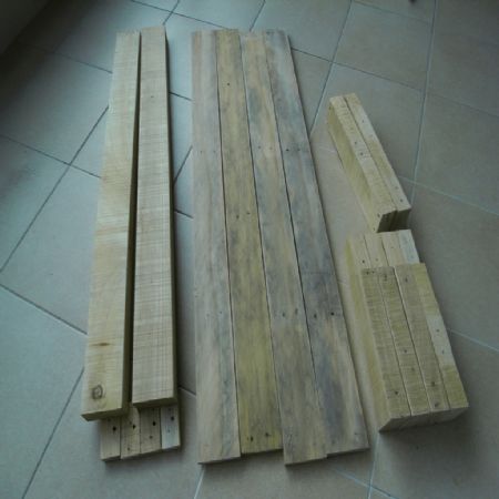 제품포장용 목재로 만들 벤치