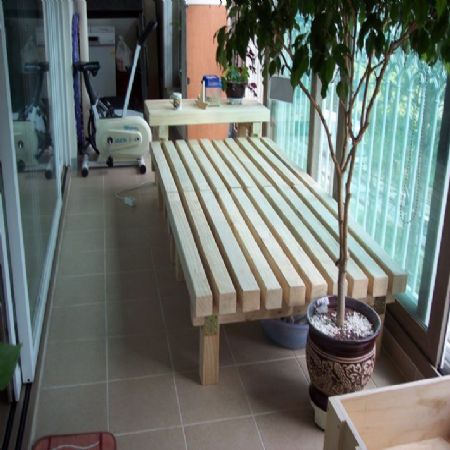 산승각으로 만든 평상