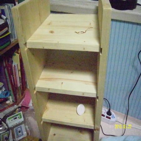 A4 용지함을 이용한 수납장