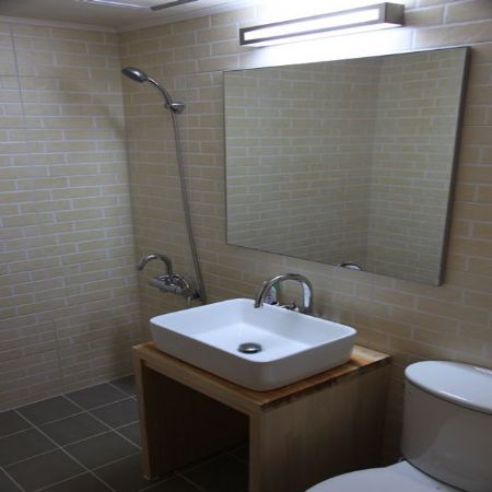 욕실공사 - 히노끼 세면대