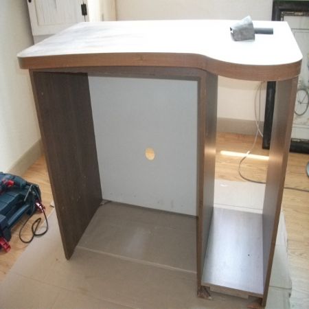 mdf로 책상을 수납장으로~