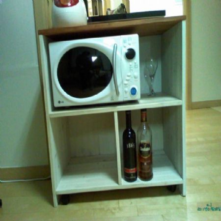 전자렌지 수납장/실꽂이