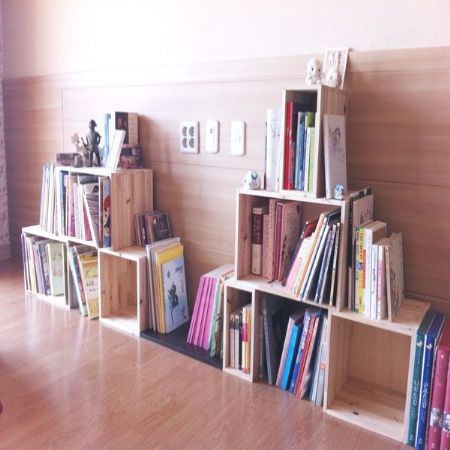 몬드리안공간박스로 만든 책장