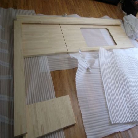 30mm 소나무 집성목으로 만든 싱크대