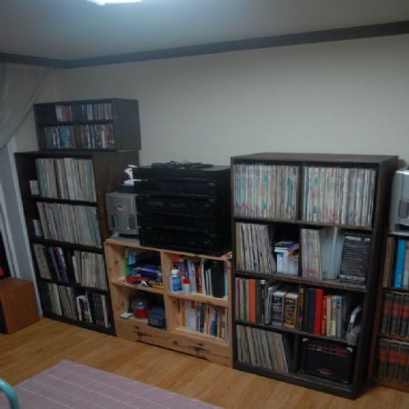 물푸레로 만든 LP 장