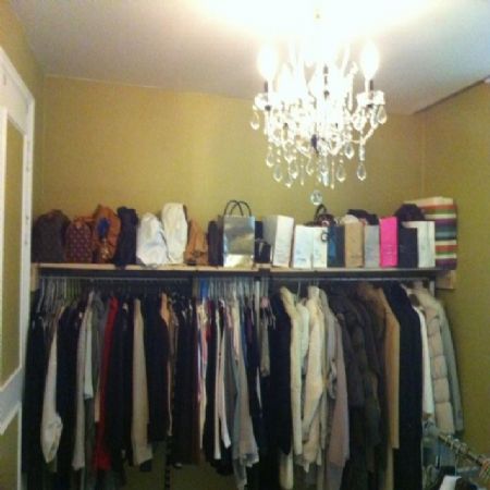 옷봉과 가방선반