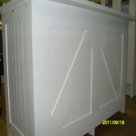 소나무을 보강한 24T타일 아일랜드식탁