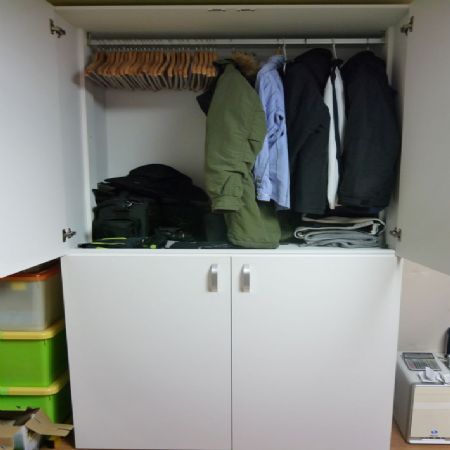 옷장 겸용 이불장 조립