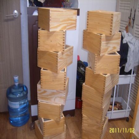 소나무 21칸 약장