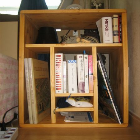 원목건강짜임 ㅁ테이블로 만든 침대 탁자