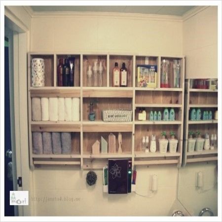 화장실 수건장 만들기