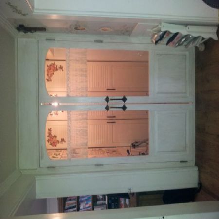 집성목으로 만든 중문