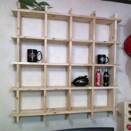 삼나무-자체 제작 촘촘 계단 선반 (철천지 선반 카피)