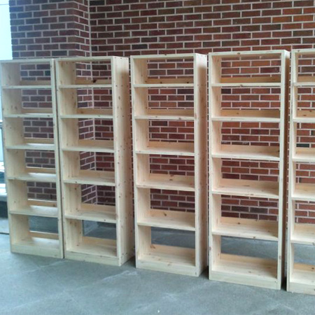 레드파인 24T 집성목으로 만든 책장 5개