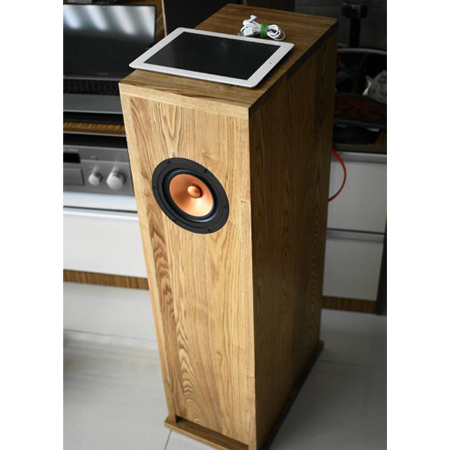애쉬 집성목으로 만든 풀레인지 스피커