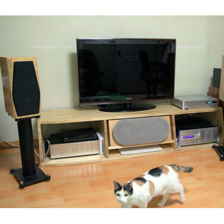 집성목으로 만든 오디오장 (SketchUp Pro 활용)