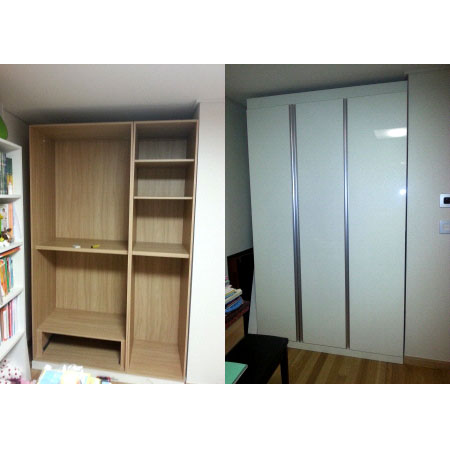 5자(160cm) 붙박이장 만들기