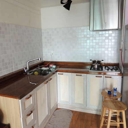 겁 없는 DIY 생초보가 만든 ㄱ자 싱크대