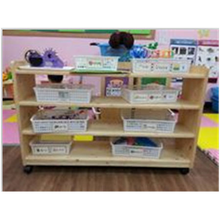 미송합판으로 만든 교구장