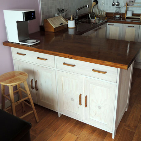 여보 고마워 주방 완성~~~ 아일랜드 식탁