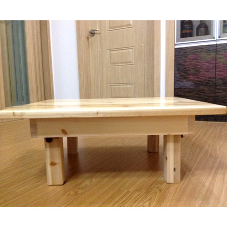 삼나무,홍송 집성목으로 만든 2인밥상