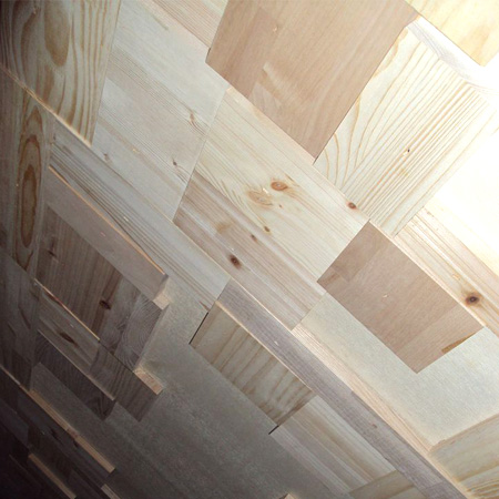 천정 나무조각 인테리어