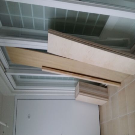 자작나무합판수납장 응용 LP랙 완성