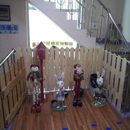 어린이집 계단 펜스