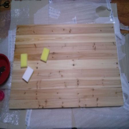 삼나무 집성목 식탁