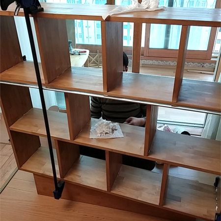 베란다목공 첫작품 책장 및 선반