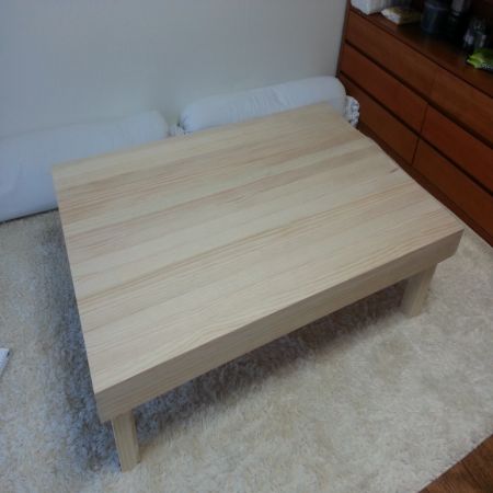 접이식 원목 좌탁