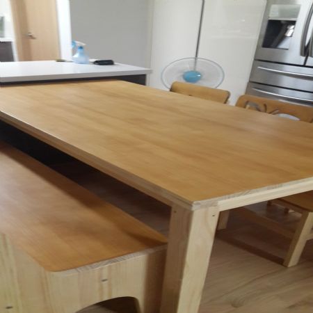 6인용 목재식탁입니다~