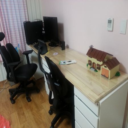 원목 책상 상판