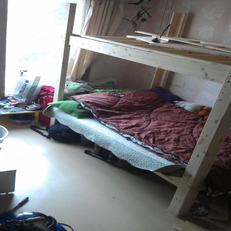  이층 침대 만들기 2 단계 -  침대 하판 갈비살 조립하기 