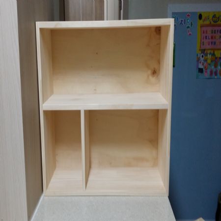 집성목으로 만든 다용도 정리함