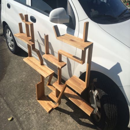 애쉬 물푸레로 책장 제작