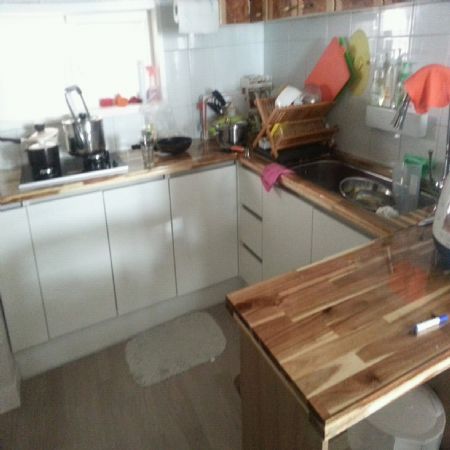 아카시아 집성목 싱크대 상판