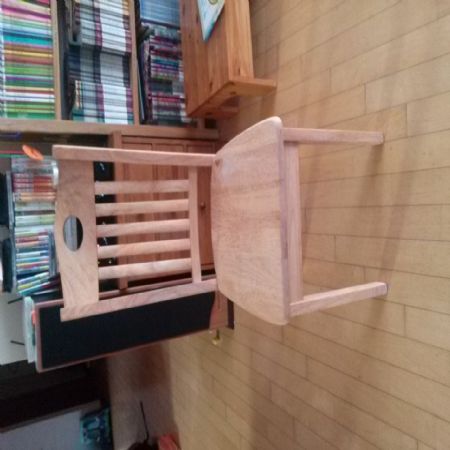 반조립 원목의자 (고무나무)