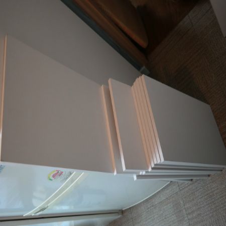 백색 코팅합판으로 원룸 신발장 만들기