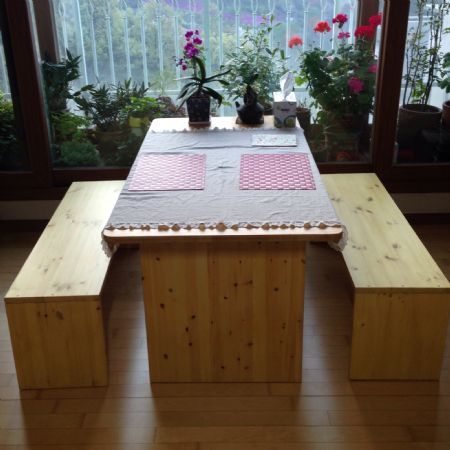 좌탁을 식탁으로 리폼 