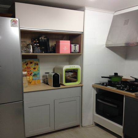 시즈닝 주방수납장 트윈(반제품DIY)