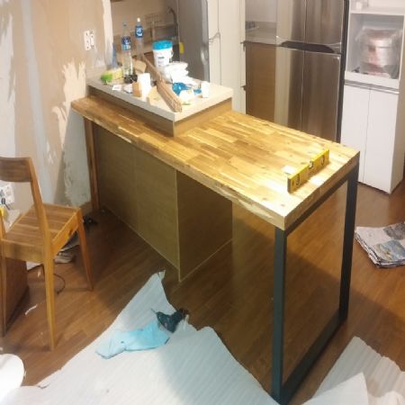 아일랜드 식탁 연장