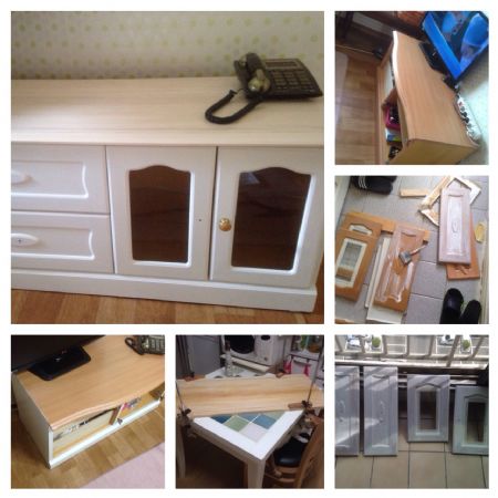 티비장 상판교체 리폼