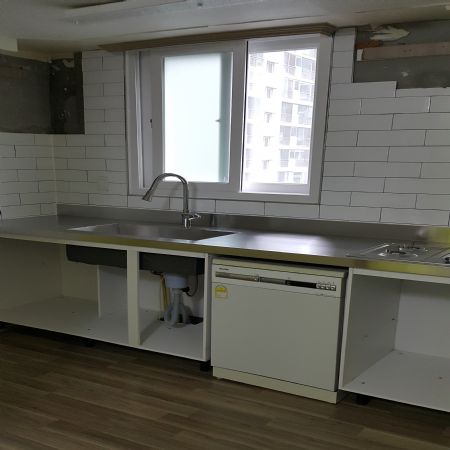 코팅합판 씽크대