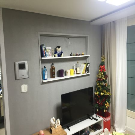 거실벽면 선반 만들기