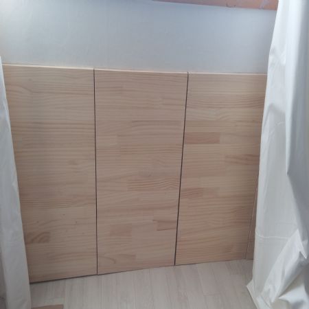 남는공간 수납장 문만들기