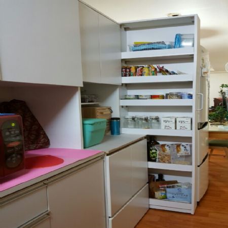 인출식 틈새 수납장