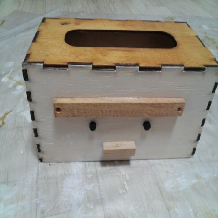 사각티슈함과 버닝아트 이니셜문패